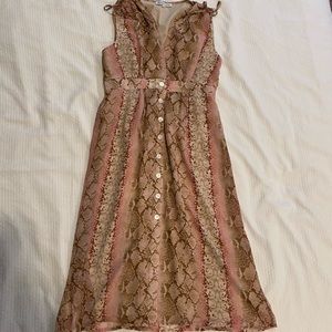 Heartloom Spencer Python Print Button Front Dress